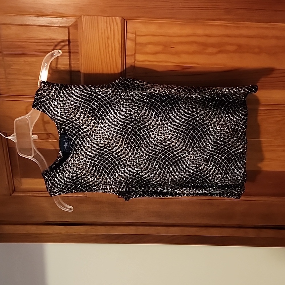 Glittery Holiday tank top, Size Small
